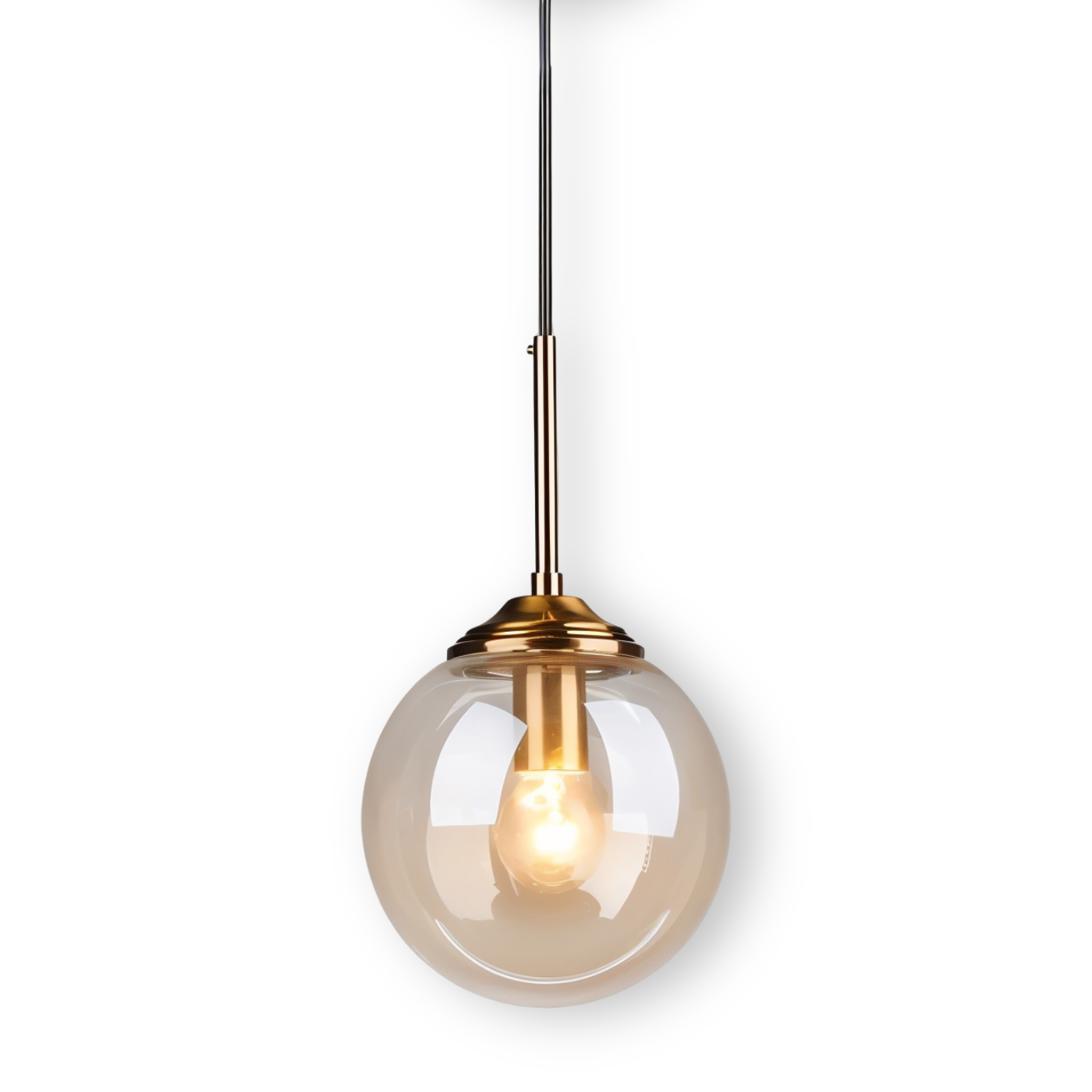 Frendorf | BalLoft Pendelleuchte - Nordische LED Glas Hängelampe - Dekorative Beleuchtung