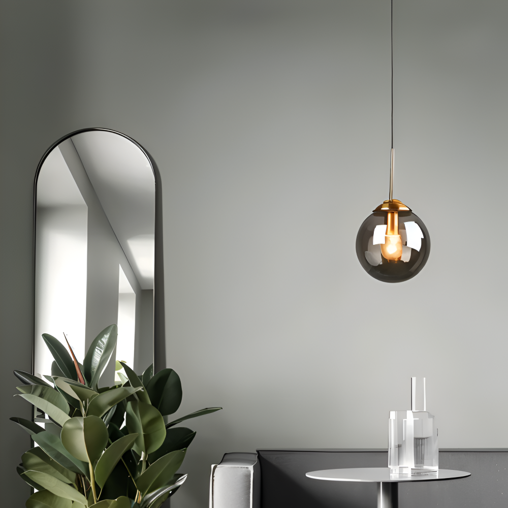 Frendorf | BalLoft Pendelleuchte - Nordische LED Glas Hängelampe - Dekorative Beleuchtung