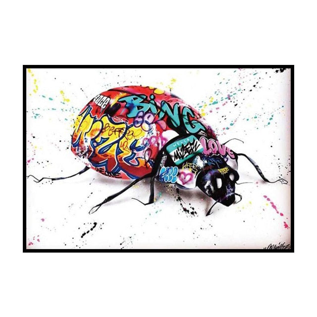 Balloon Dog Graffiti Leinwandmalerei Nordischer Pop Stil Dekorativer Poster Wohnraum Wandkunst Drucke Moderne Wohnkultur Ästhetik