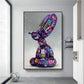 Balloon Dog Graffiti Leinwandmalerei Nordischer Pop Stil Dekorativer Poster Wohnraum Wandkunst Drucke Moderne Wohnkultur Ästhetik