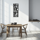 Bamboo Panel Metall Wandkunst - Stahl Wanddekoration für Zuhause und Büro - KAF011