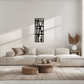 Bamboo Panel Metall Wandkunst - Stahl Wanddekoration für Zuhause und Büro - KAF011
