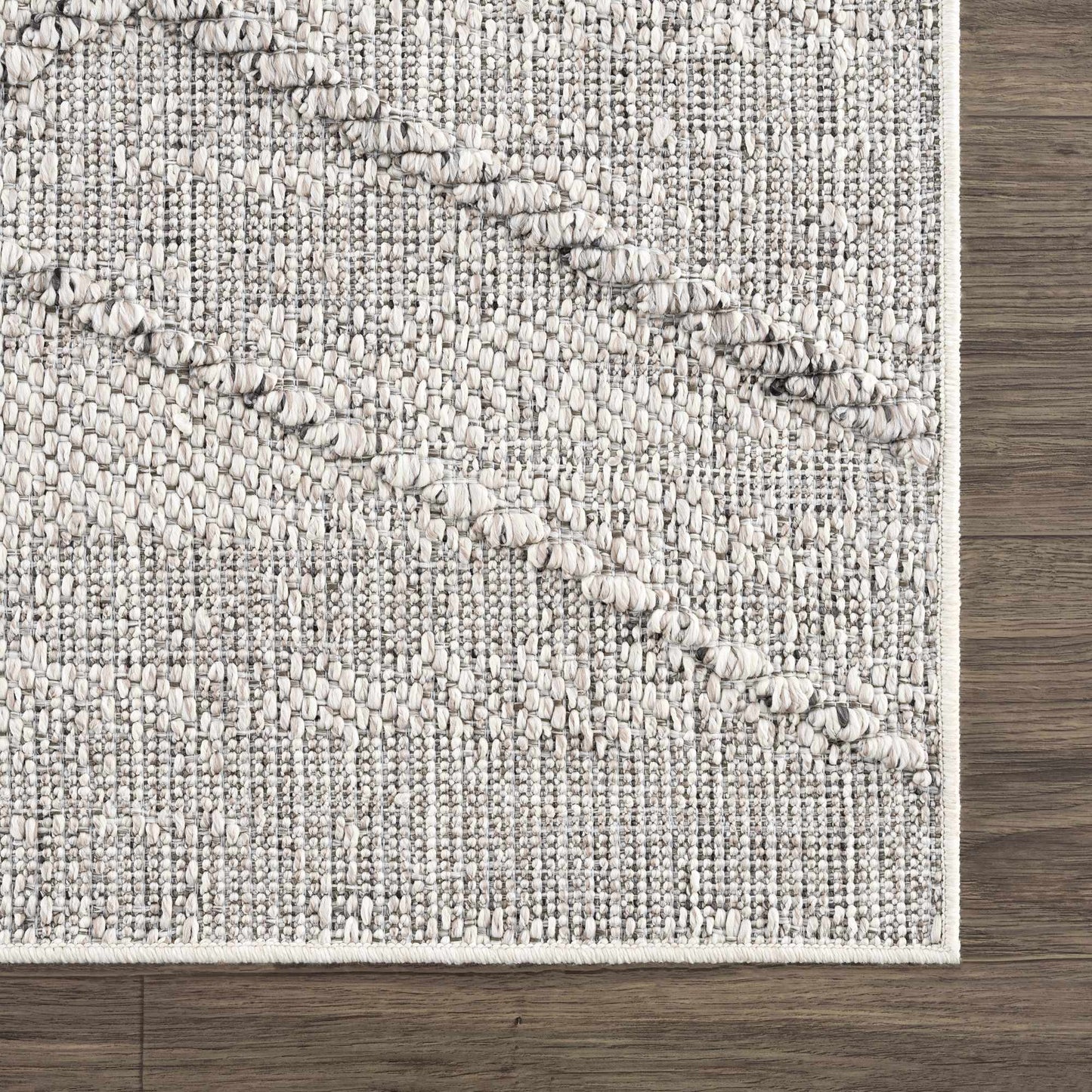 Baqer Knochen & Taupe Texturierten Leistungs Teppich