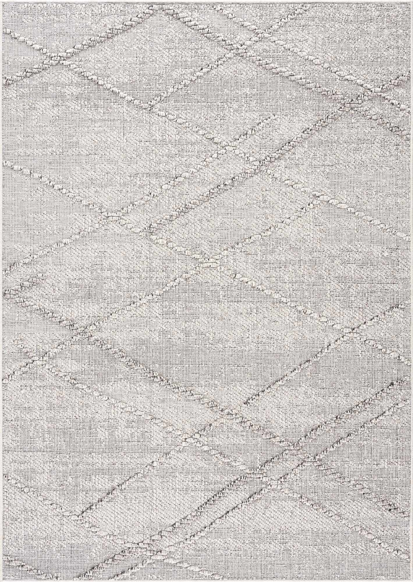 Baqer Knochen & Taupe Texturierten Leistungs Teppich