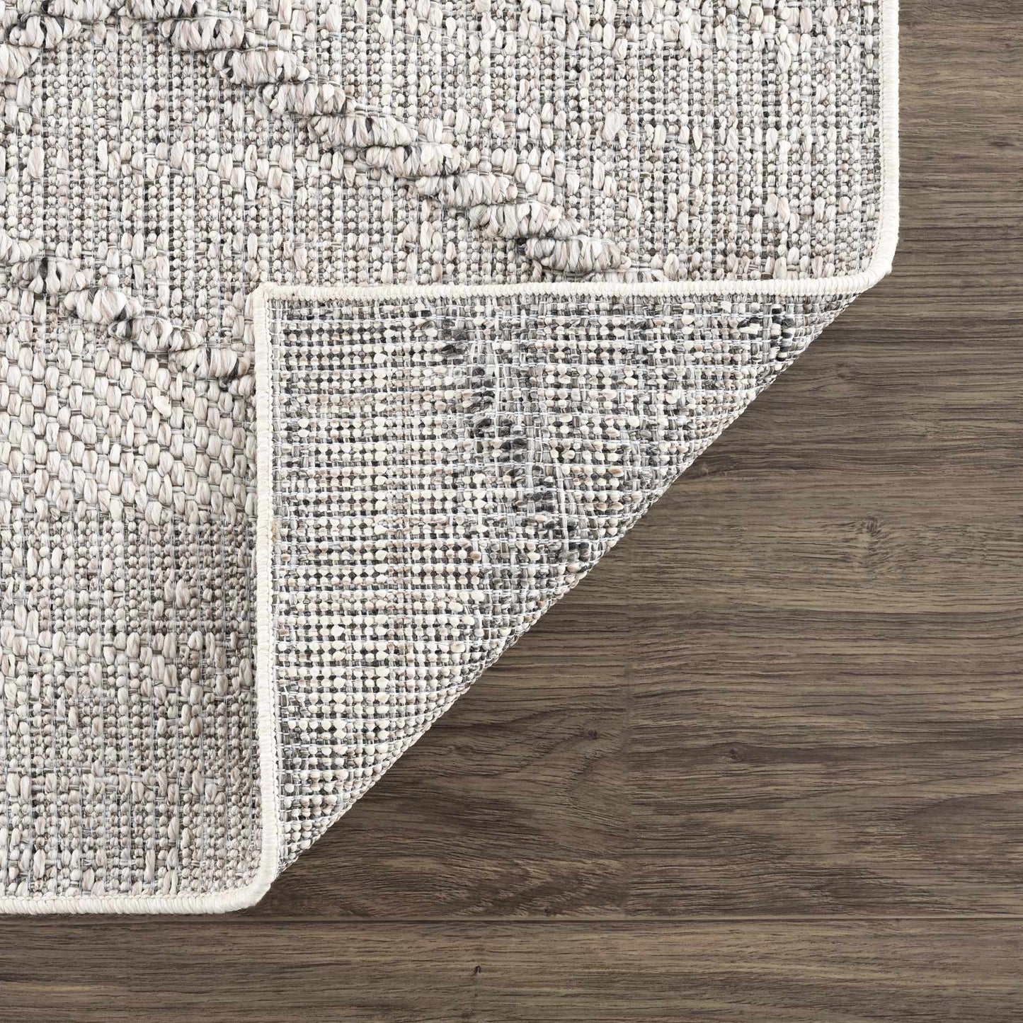 Baqer Knochen & Taupe Texturierten Leistungs Teppich