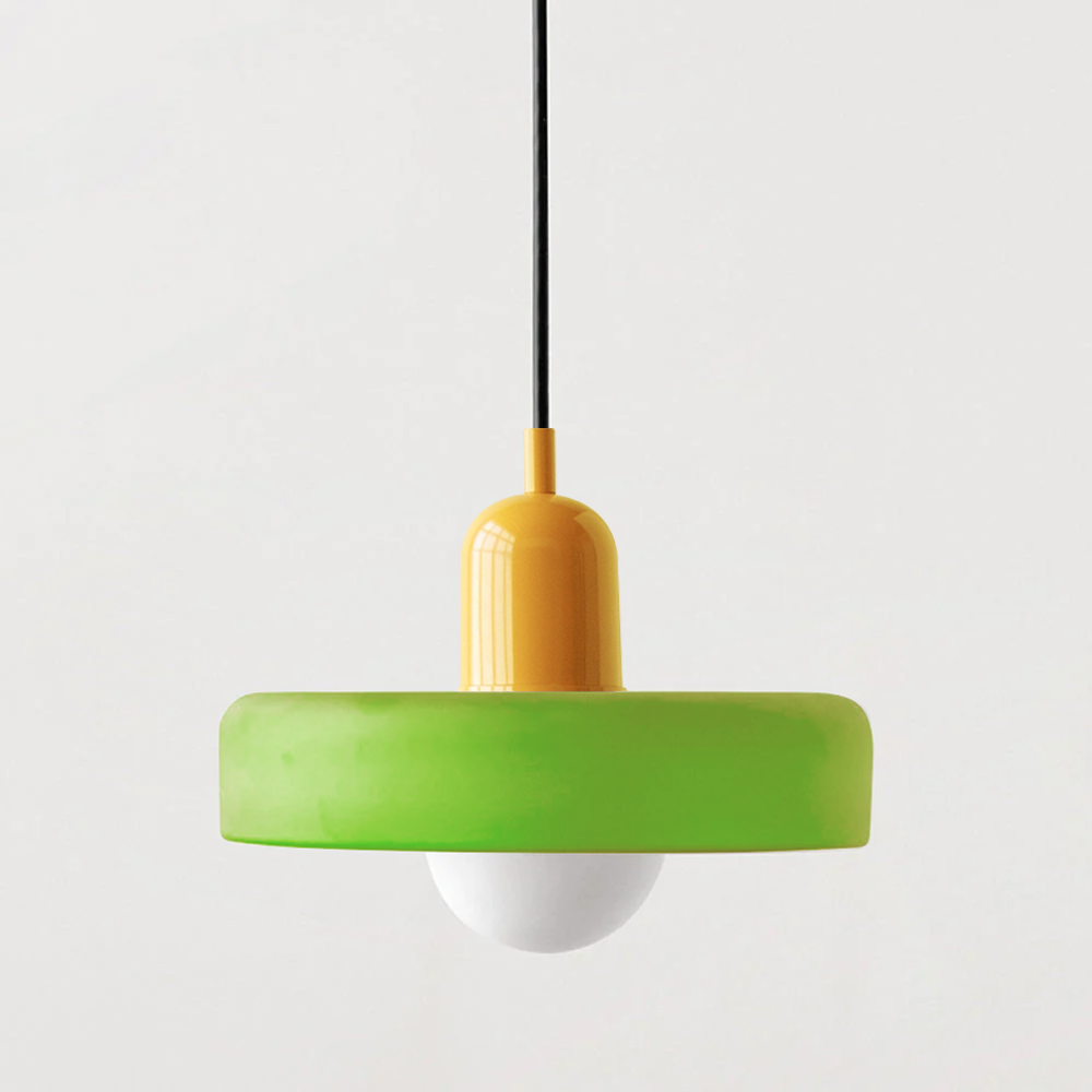 Frendorf | Bauhaus inspiriertes farbenfrohes Glas Pendelleuchte