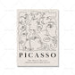 Beige Matisse Poster Nude Picasso Mädchen Abstrakte Linienkunst Druck Korallenblatt Leinwandmalerei Boho Wandbild Wohnzimmer Dekor