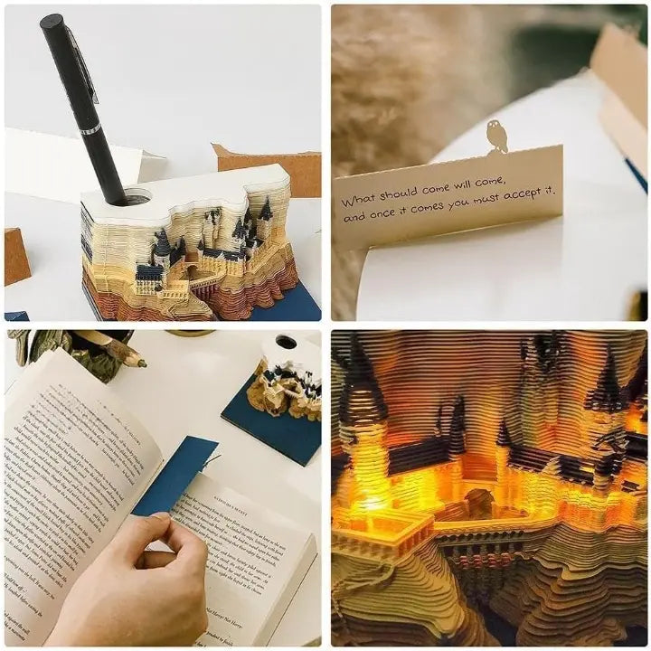 Frendorf | Beleuchteter 3D-Schloss-Notizblock