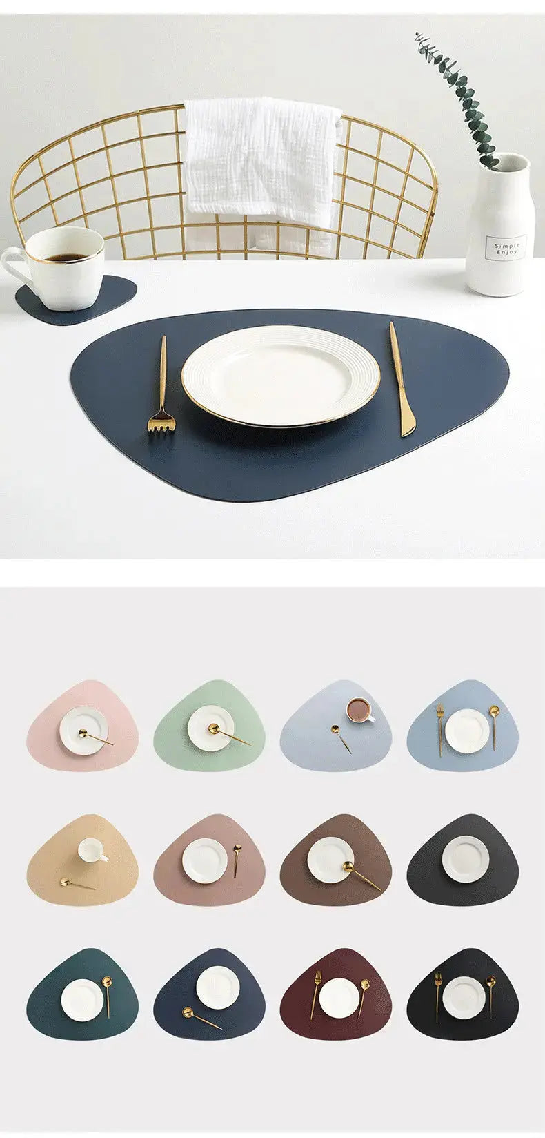 Belgische Minimalistische Tischunterlage
