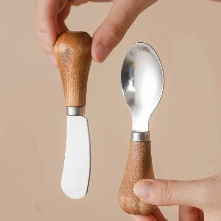 Frendorf | Besteckset aus Edelstahl in handlicher Größe – Gabel, Löffel und Messer