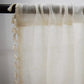 Boho Baumwoll-Leinen Semi-Sheer Vorhänge