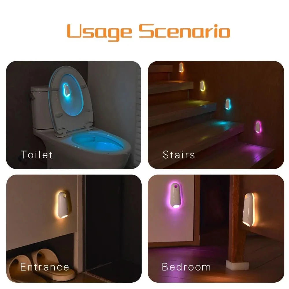 Frendorf | Bewegungsmelder Toilette Licht mit 7 RGB Farben