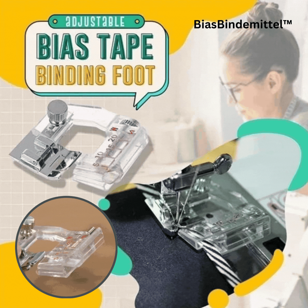 Frendorf | BiasBindemittel Anpassbare Nähleistung