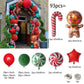 Großer Lebkuchenmann Ballon Xmas Ballon Spielzeug Weihnachtsballon Latexballon Weihnachtsfeier Dekoration Neujahr 2023 Zubehör