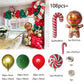 Großer Lebkuchenmann Ballon Xmas Ballon Spielzeug Weihnachtsballon Latexballon Weihnachtsfeier Dekoration Neujahr 2023 Zubehör
