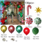 Großer Lebkuchenmann Ballon Xmas Ballon Spielzeug Weihnachtsballon Latexballon Weihnachtsfeier Dekoration Neujahr 2023 Zubehör