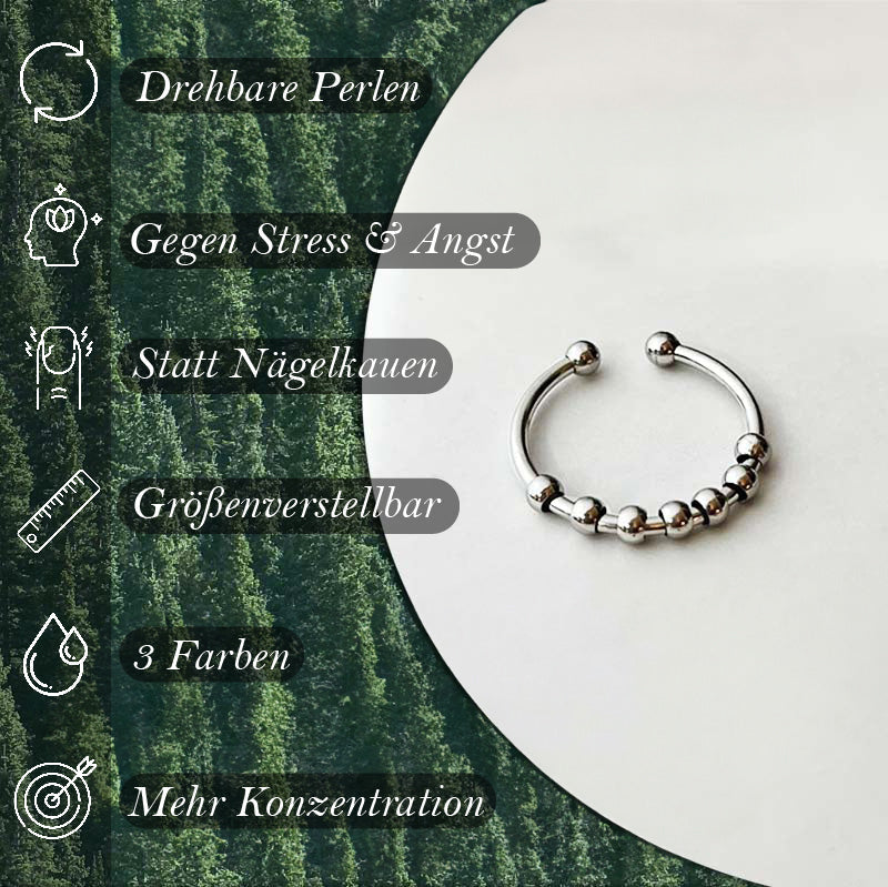 Frendorf | Calm – Angst Ring mit Perlen - Anti Stress & Anti Angst