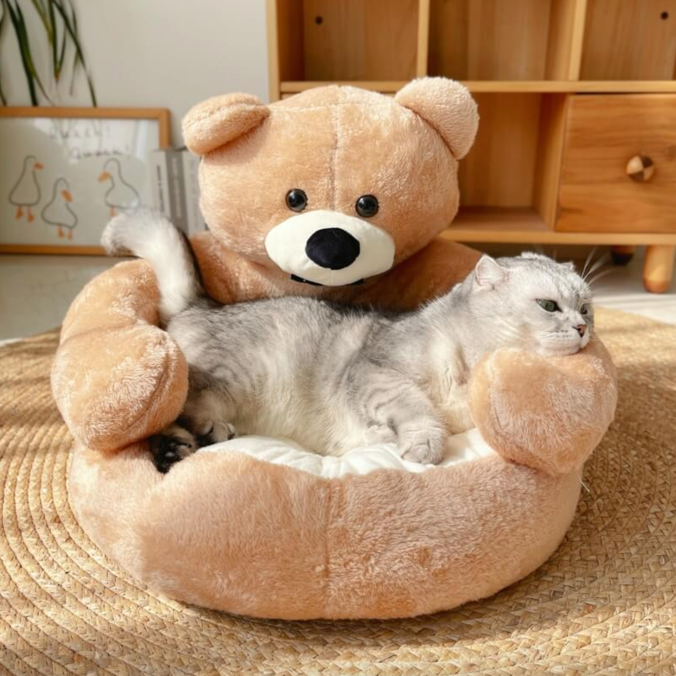 Frendorf | CuddleBear Katzenbett - Für ultimativen Komfort und Gemütlichkeit