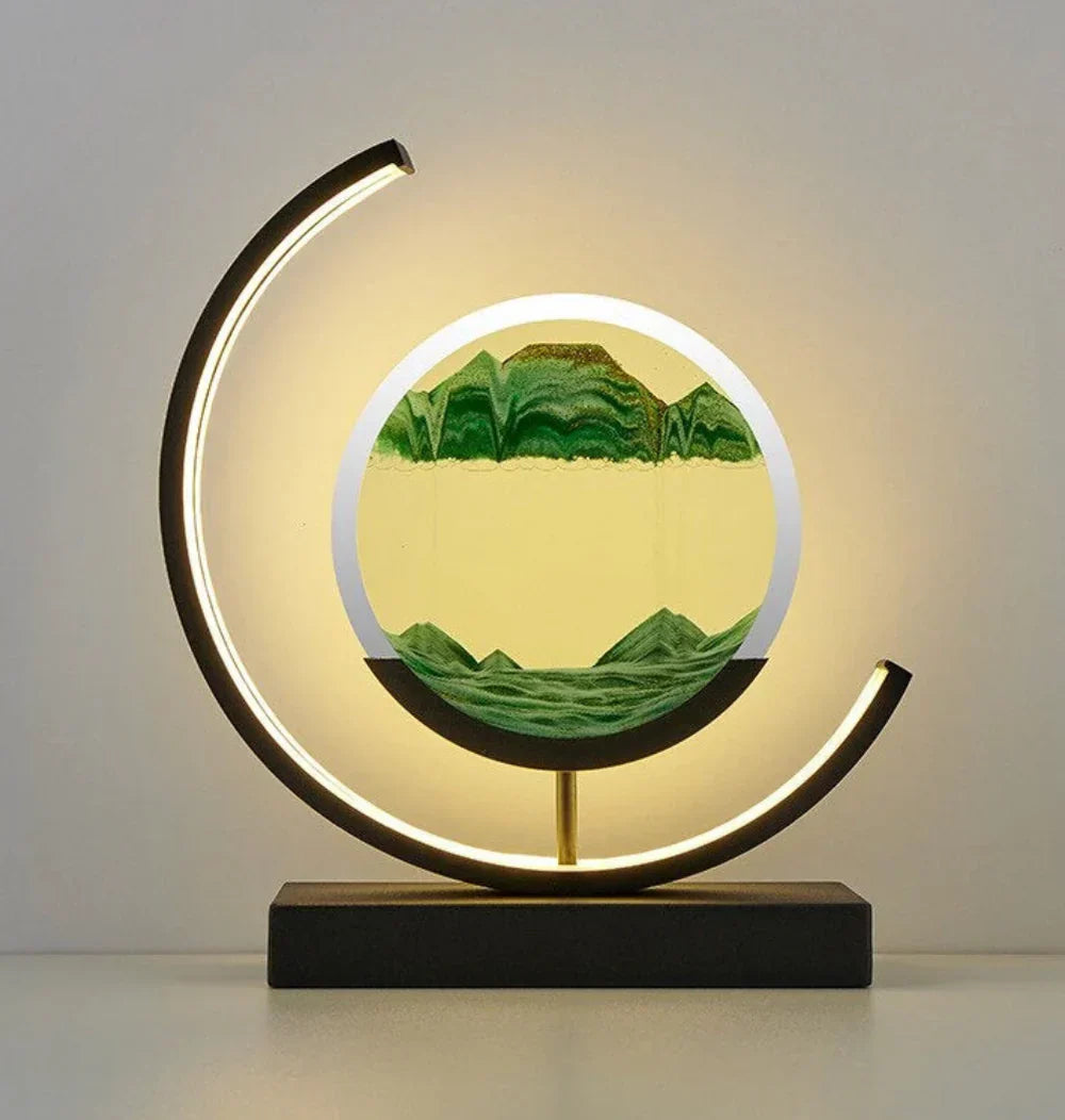 Frendorf | Balance Sand Kunstlampe | Beste von Lava Lampen inspiriertes Raumlicht, coole LED Nachtlicht für entspannende Schlafzimmer- & Wohnzimmerdekoration