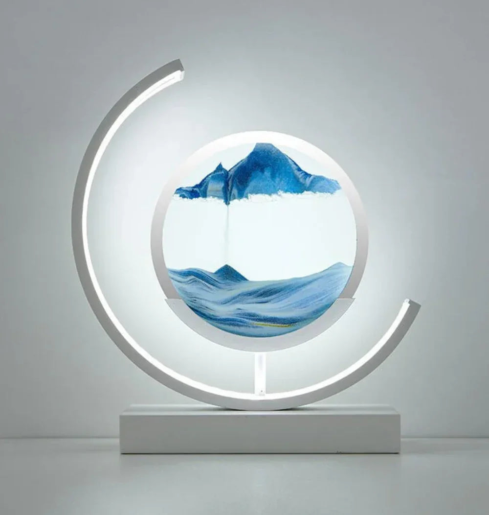 Frendorf | Balance Sand Kunstlampe | Beste von Lava Lampen inspiriertes Raumlicht, coole LED Nachtlicht für entspannende Schlafzimmer- & Wohnzimmerdekoration