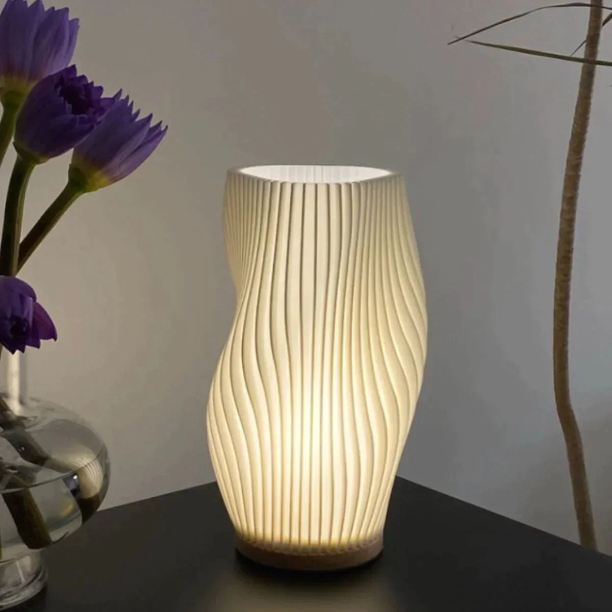 Frendorf | WaveGlow Serene LED Lampe | Moderne Tischleuchte | Stimmungsvolle Beleuchtung für Zuhause
