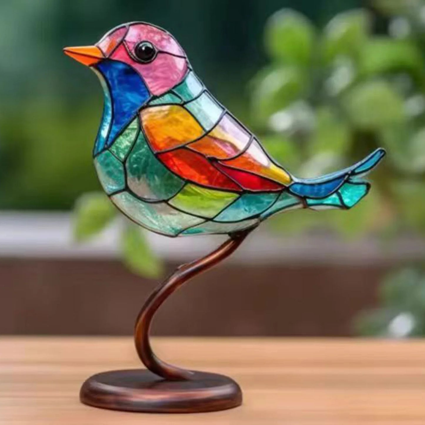 Frendorf | BirdArt - Acryl Vögel auf Ast Skulptur | Künstlerische Dekoration für das Schlafzimmer