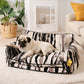 Bettdecke - Trendy gestreifte Kunstlammwolle doppellagiges Hunde- und Katzensofa-Bett
