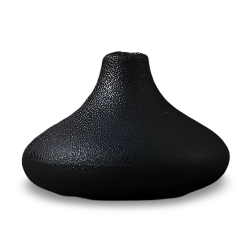 Frendorf | BlackCraft Vase - Ästhetisch Texturierte Keramikvasen für Blumen