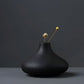 Frendorf | BlackCraft Vase - Ästhetisch Texturierte Keramikvasen für Blumen