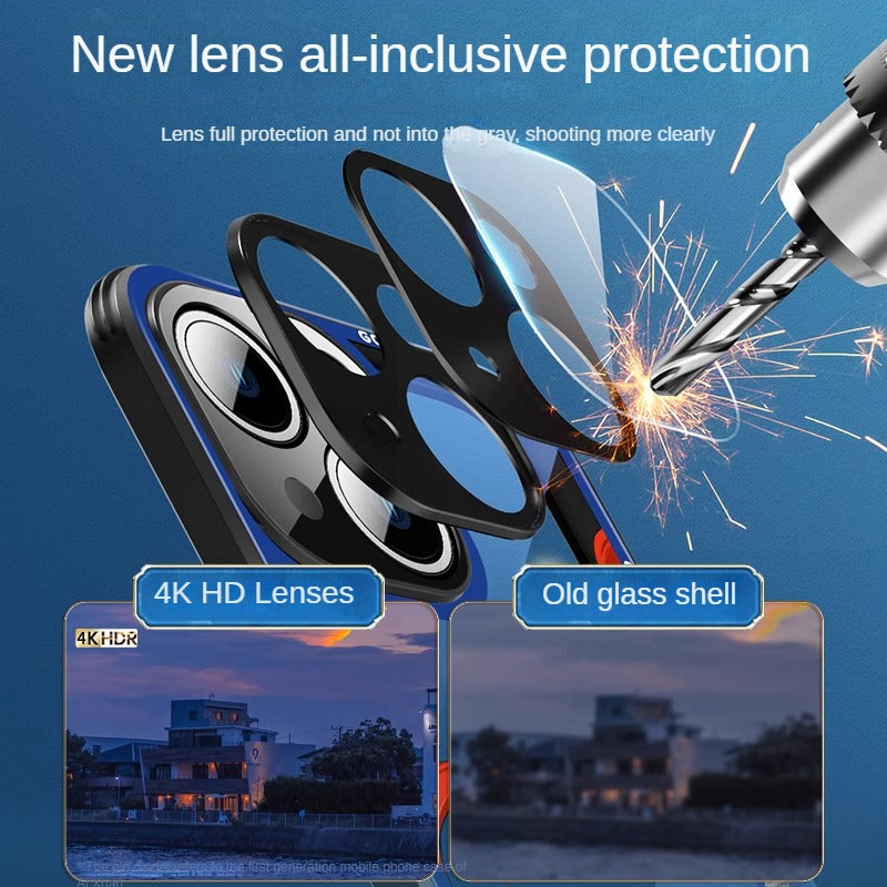 Frendorf | Schwarze Mythos Wukong Transparente Vollabdeckung Glas Handyhülle für iPhone