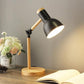 Nordische Schreibtischlampe aus Holz