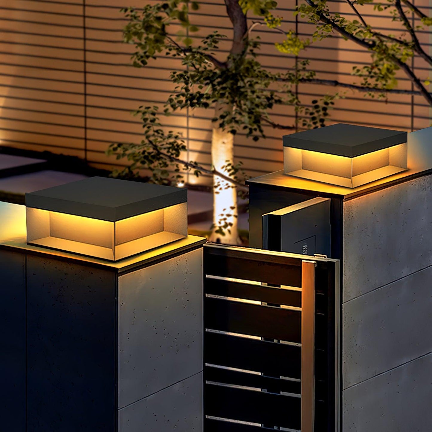 Frendorf | SolaraPost Solar Außenpfostenleuchte | LED Gartenbeleuchtung | Energieeffizient | Wasserdicht | Dekorative Außenbeleuchtung für Garten & Terrasse