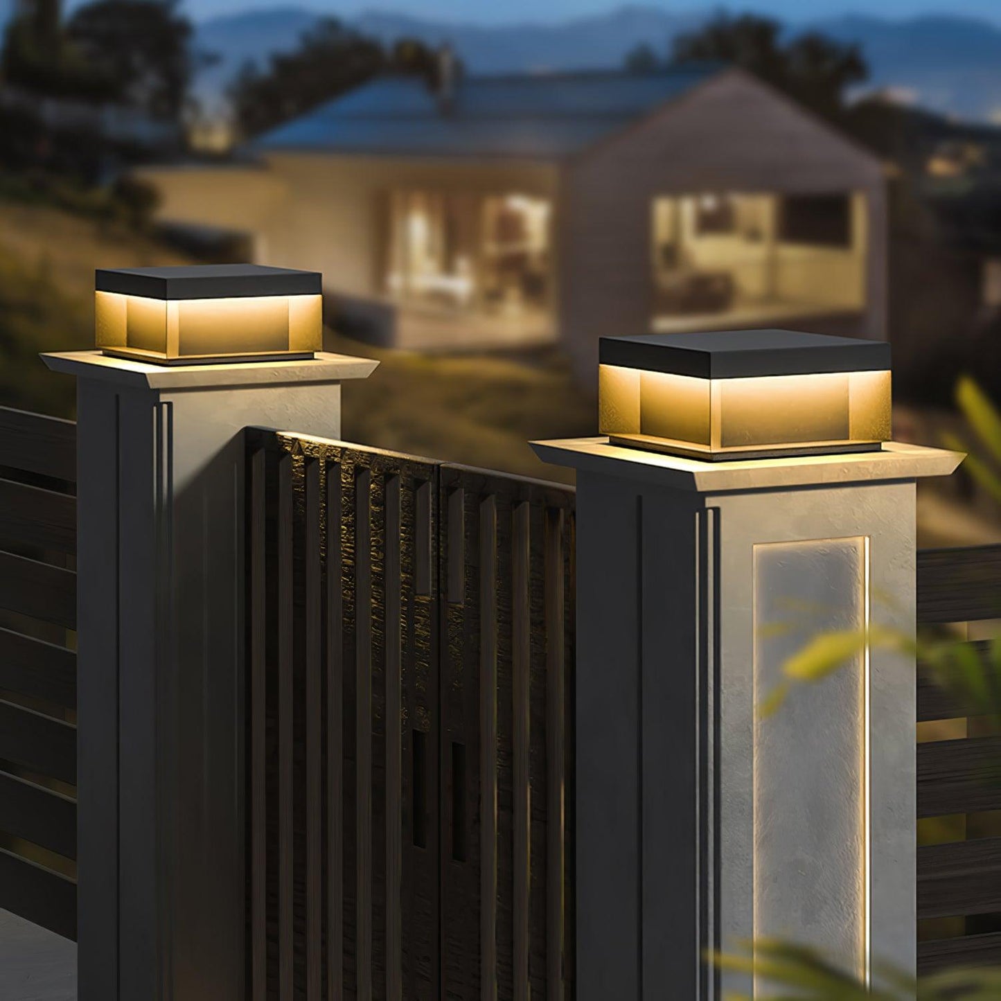 Frendorf | SolaraPost Solar Außenpfostenleuchte | LED Gartenbeleuchtung | Energieeffizient | Wasserdicht | Dekorative Außenbeleuchtung für Garten & Terrasse
