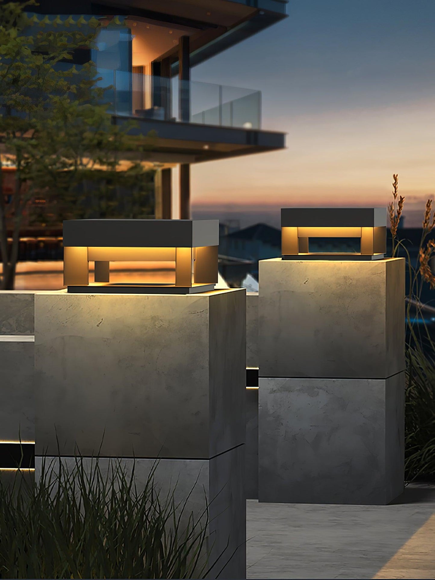 Frendorf | SolaraPost Solar Außenpfostenleuchte | LED Gartenbeleuchtung | Energieeffizient | Wasserdicht | Dekorative Außenbeleuchtung für Garten & Terrasse