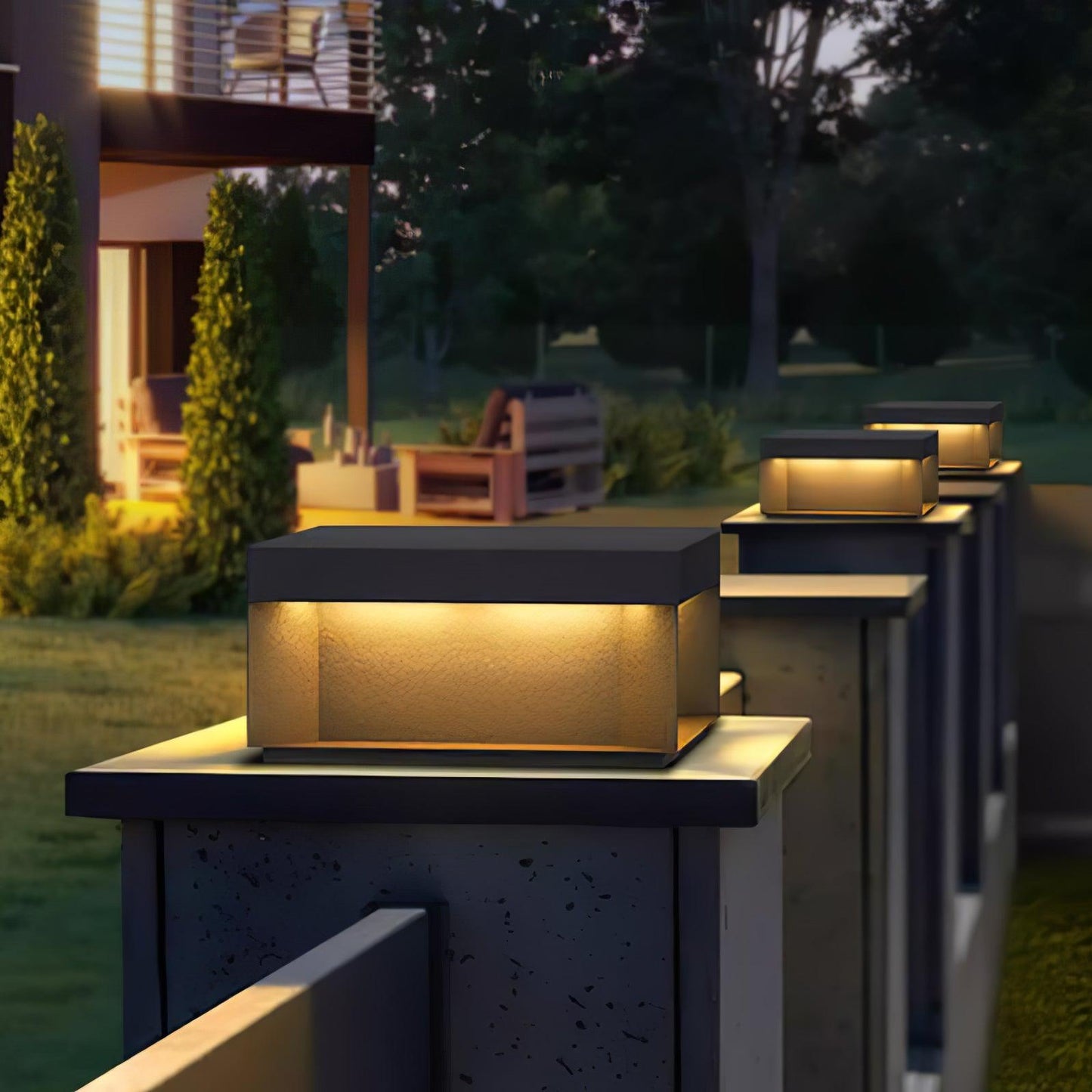 Frendorf | SolaraPost Solar Außenpfostenleuchte | LED Gartenbeleuchtung | Energieeffizient | Wasserdicht | Dekorative Außenbeleuchtung für Garten & Terrasse