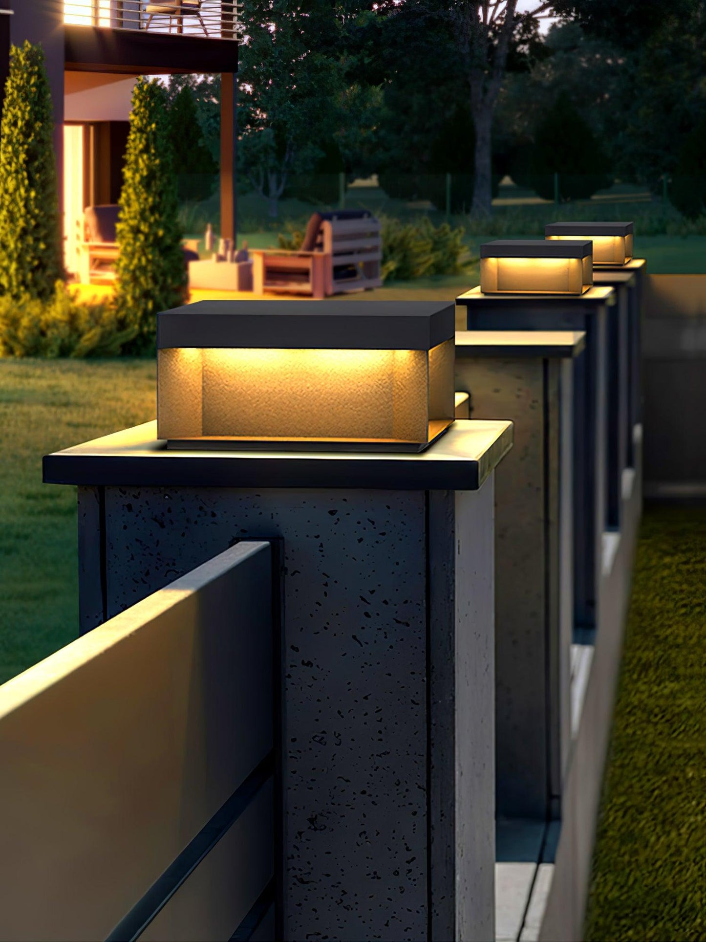 Frendorf | SolaraPost Solar Außenpfostenleuchte | LED Gartenbeleuchtung | Energieeffizient | Wasserdicht | Dekorative Außenbeleuchtung für Garten & Terrasse