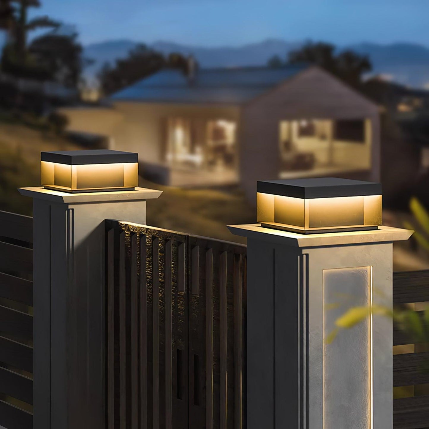 Frendorf | SolaraPost Solar Außenpfostenleuchte | LED Gartenbeleuchtung | Energieeffizient | Wasserdicht | Dekorative Außenbeleuchtung für Garten & Terrasse