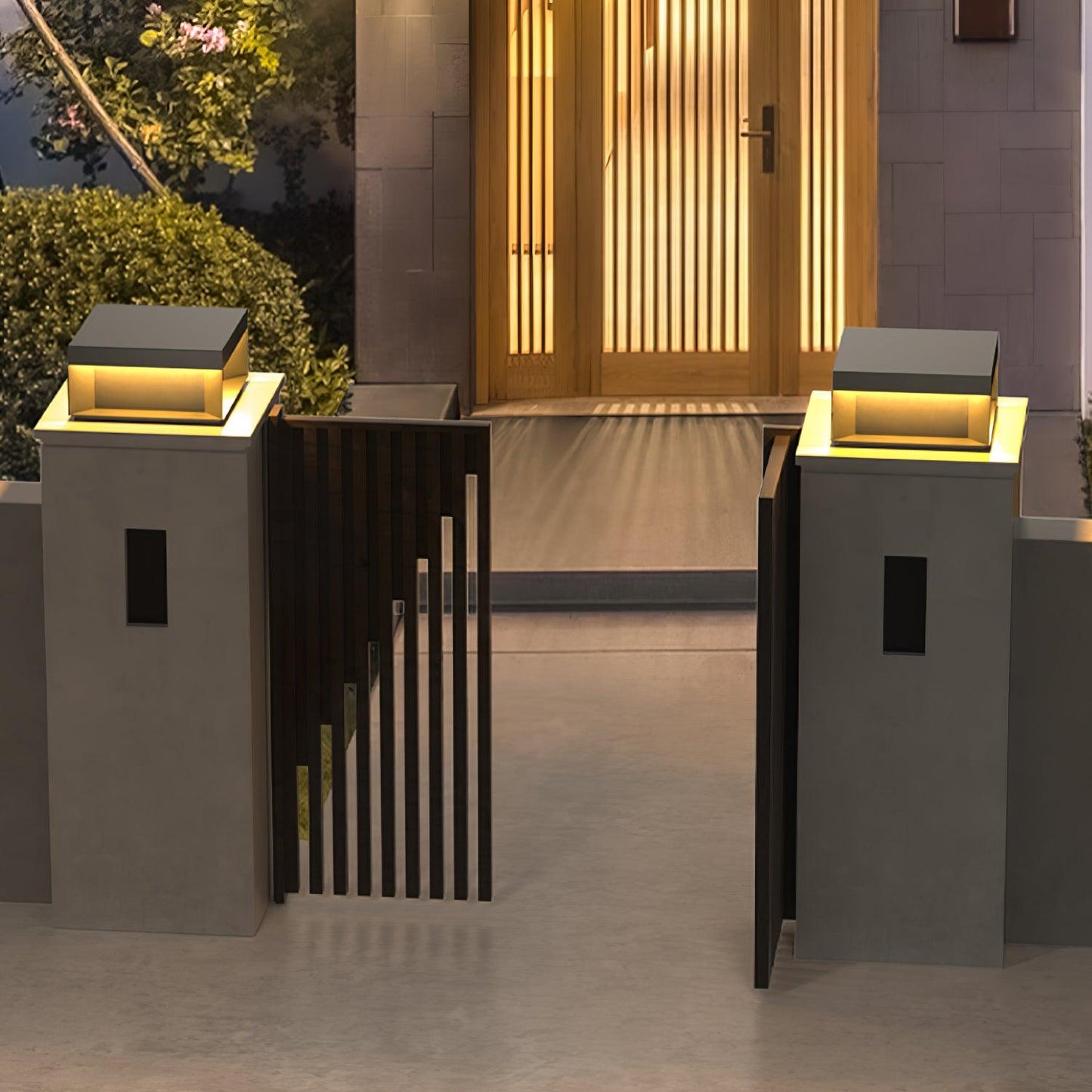 Frendorf | SolaraPost Solar Außenpfostenleuchte | LED Gartenbeleuchtung | Energieeffizient | Wasserdicht | Dekorative Außenbeleuchtung für Garten & Terrasse