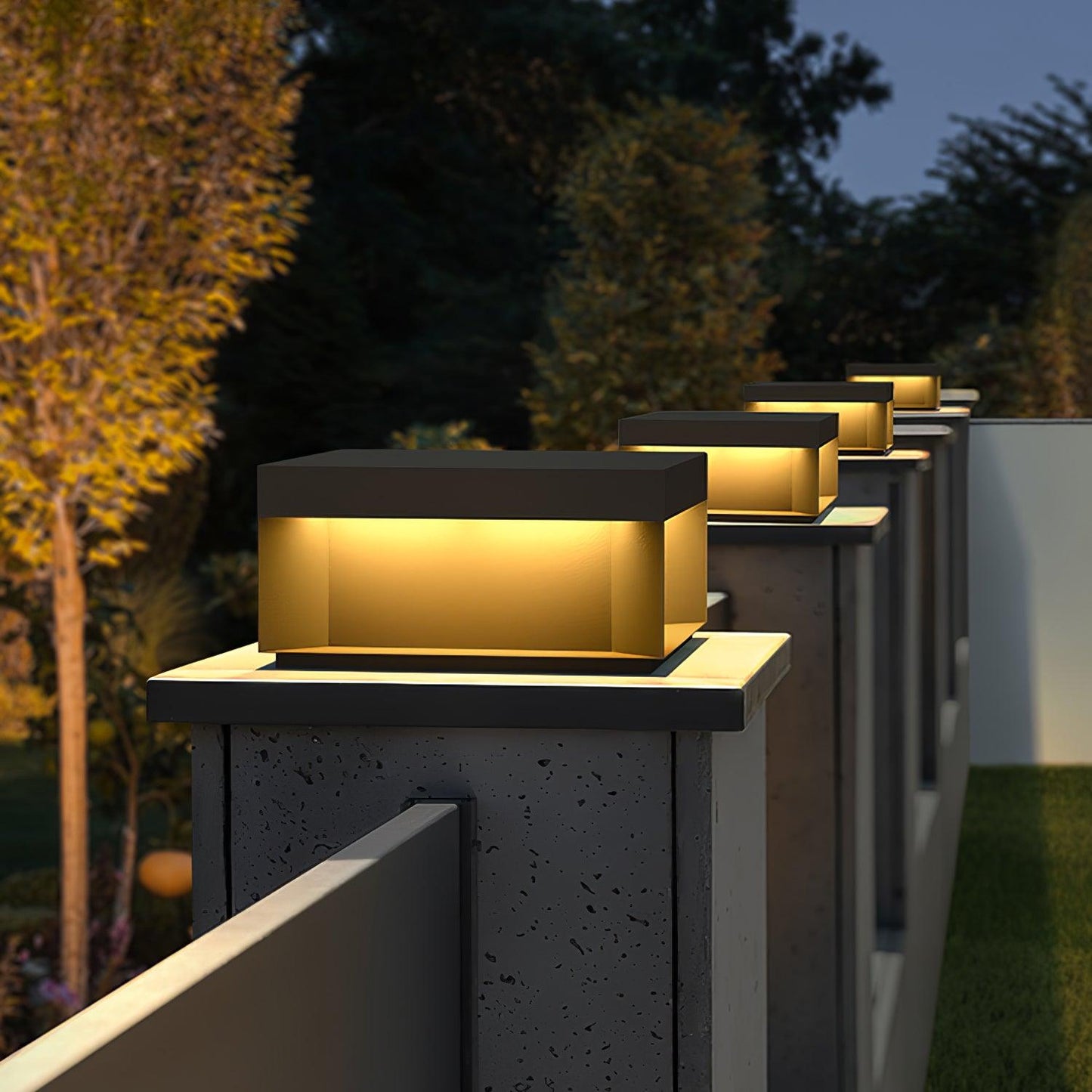 Frendorf | SolaraPost Solar Außenpfostenleuchte | LED Gartenbeleuchtung | Energieeffizient | Wasserdicht | Dekorative Außenbeleuchtung für Garten & Terrasse