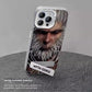 Frendorf | Schwarze Mythos Wukong lackierte matte Acryl-Handyhülle mit unsichtbarem Metallständer für iPhone
