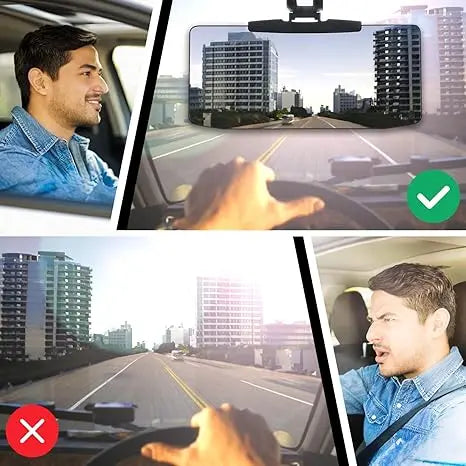 Frendorf | Blendlichtblocker – Blendschutz mit Tag- und Nachtfilter für klare Sicht