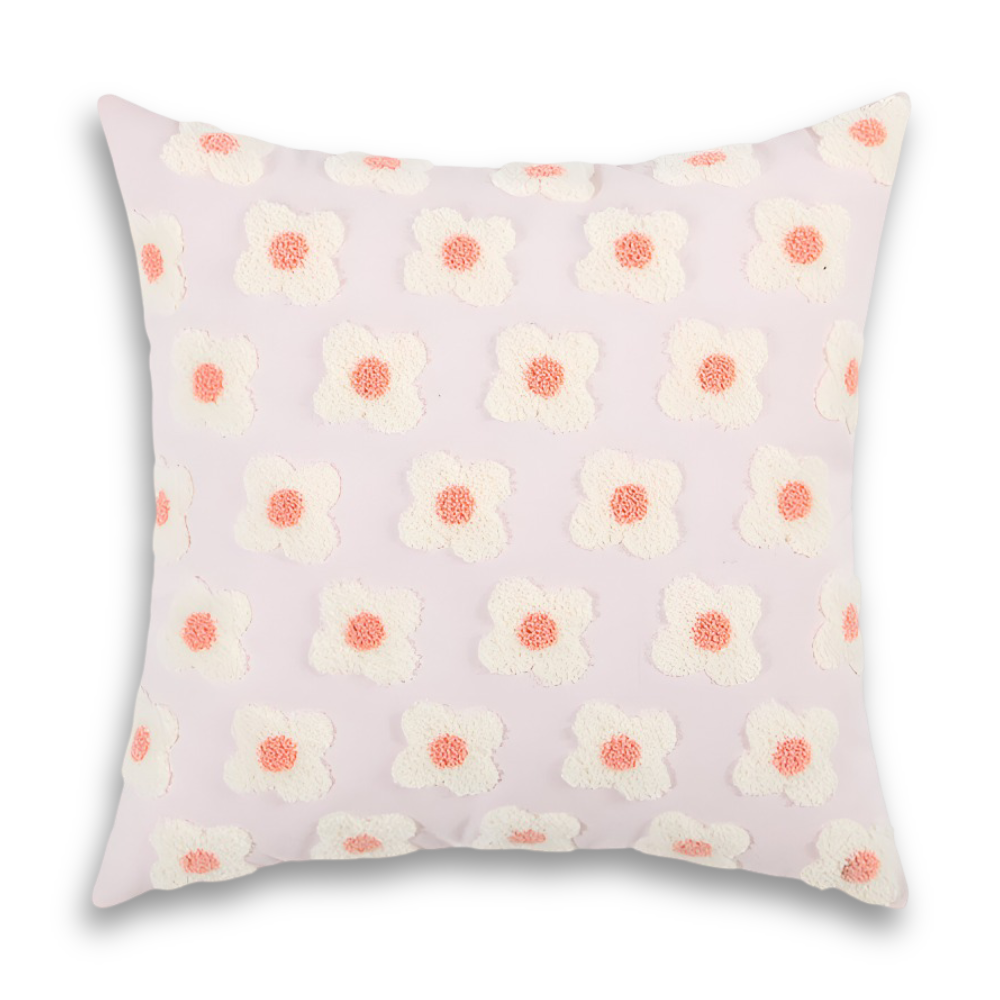 Frendorf | Blooma Sofakissen - Bestickte Quadratische & Rechteckige Blumenkissenhüllen