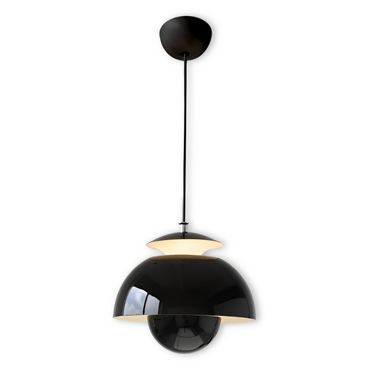 Frendorf | BlossomBud Pendelleuchte - Schlanke, versenkbare Kuppel-Hängelampe