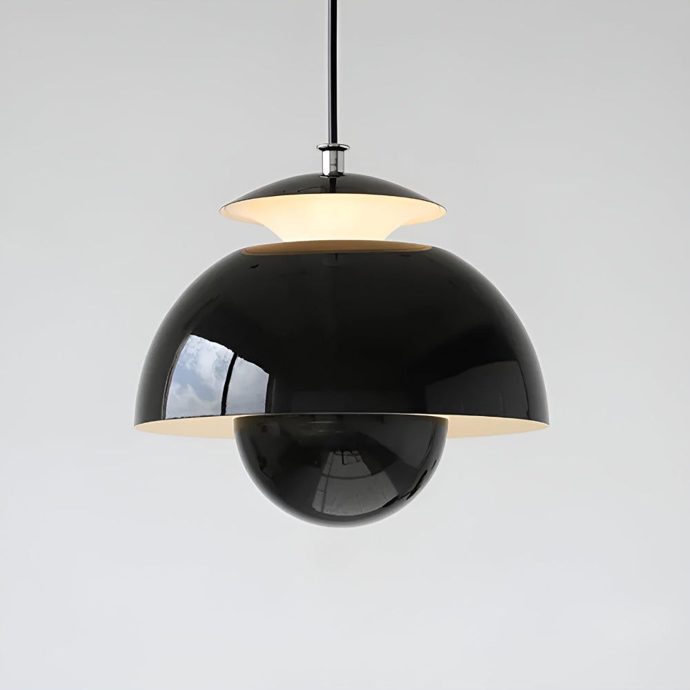 Frendorf | BlossomBud Pendelleuchte - Schlanke, versenkbare Kuppel-Hängelampe