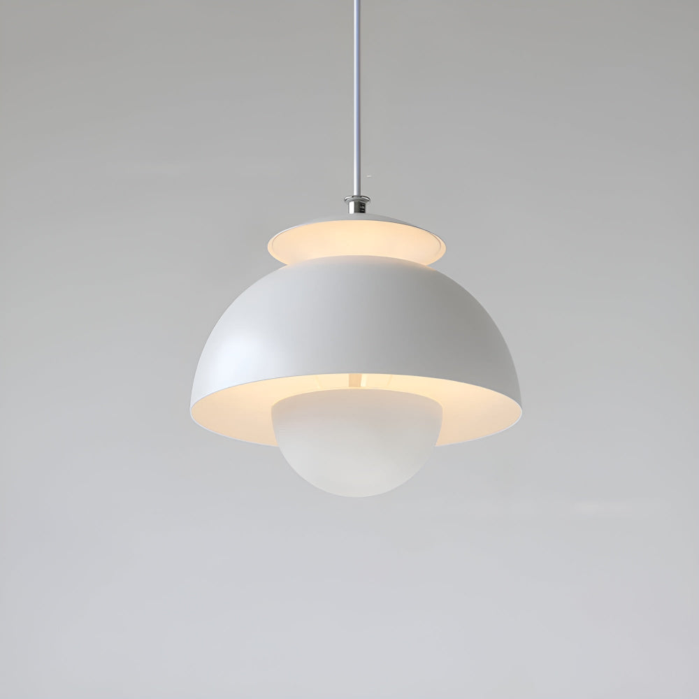 Frendorf | BlossomBud Pendelleuchte - Schlanke, versenkbare Kuppel-Hängelampe