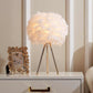 Blossom Tischlampe – Elegantes Feder-Design mit dimmbarem Licht
