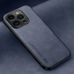 Frendorf | Leder Premium MagSafe Apple iPhone Hülle mit galvanisiertem Rahmen | Goldener Rahmen Case, Kameraschutz - Schutzhülle für iPhone 15, 14 Pro Max Plus