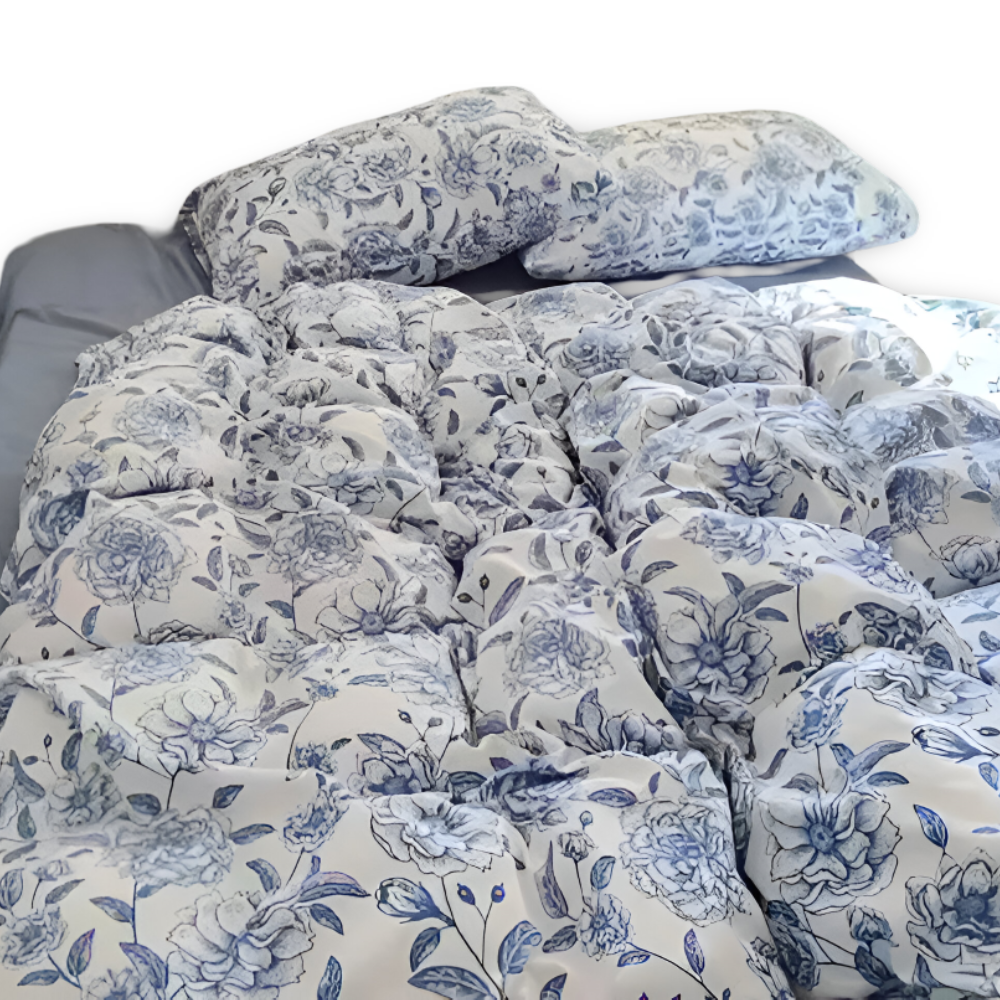 Frendorf | Blumelux - Atmungsaktive, Farbenfrohe, Geometrische Floral Bettwäsche