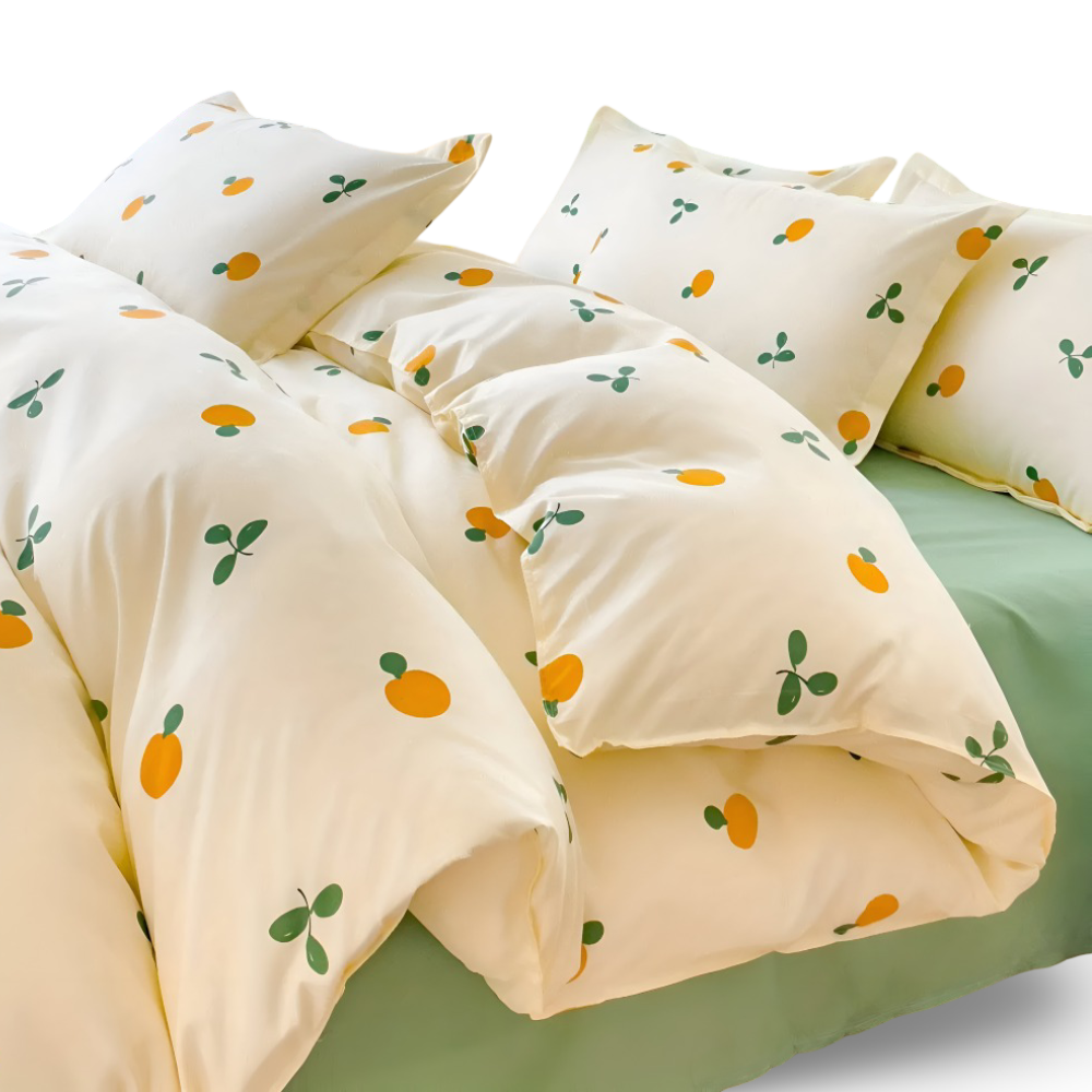 Frendorf | Blumelux - Atmungsaktive, Farbenfrohe, Geometrische Floral Bettwäsche