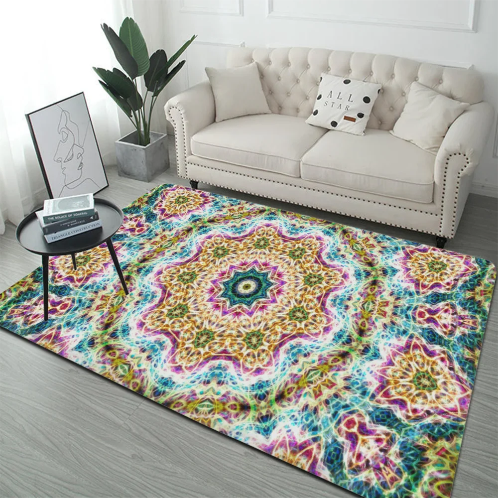 Bohemia Mandala Bodenmatte Bodenmatte INS Stil Weiche Schlafzimmer Boden Haus Waschküchenmatte Rutschfeste Haushaltsteppiche